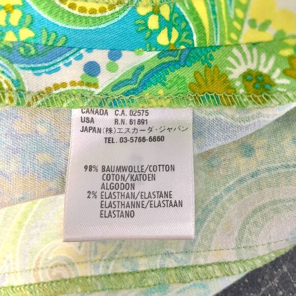 Vintage Escada Cotton Paisley Print Sheath Dress - Picture 7 of 9